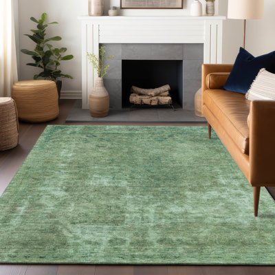 Tapis intérieur / extérieur vert Isadorae