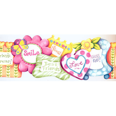 Bordure de papier peint L 15 pi x l 9 po Katheryne