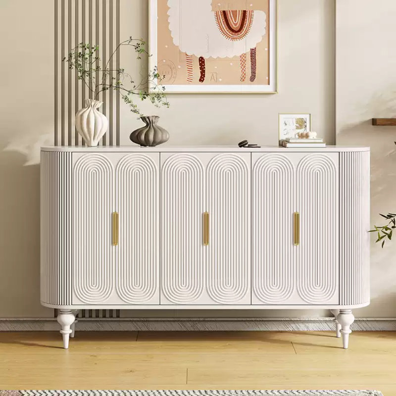 Armoire d'entrée blanche moderne simple
