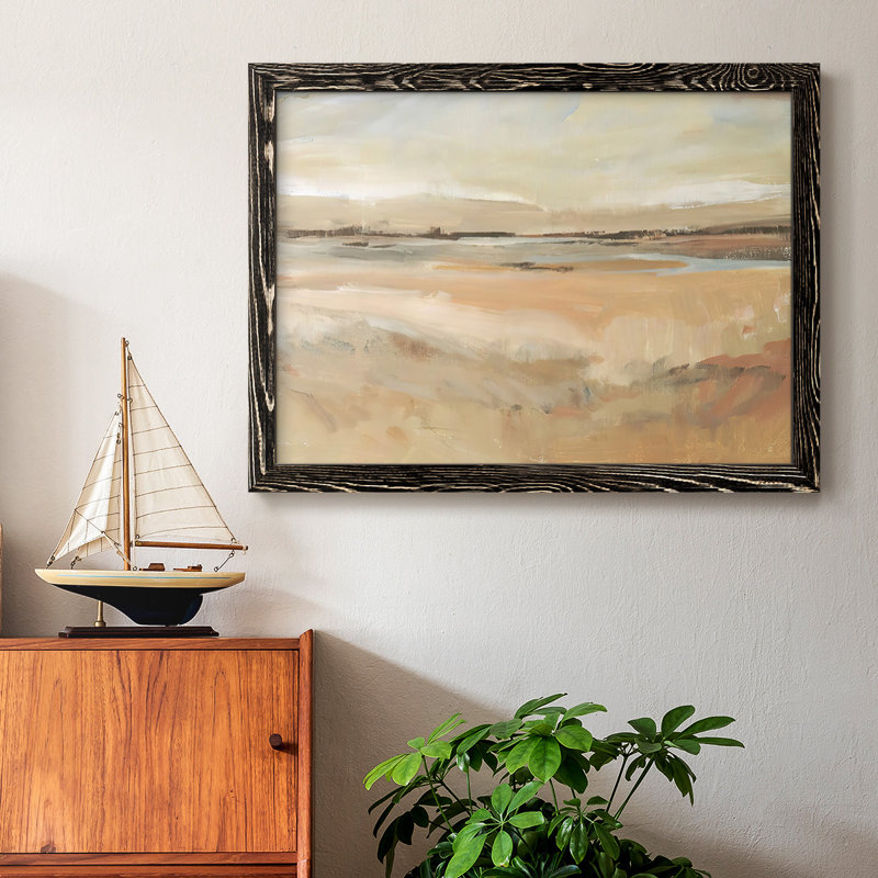 Earth Tone Landscape II, reproduction d'art sur toile, Noir, H 18 po x l 26 po