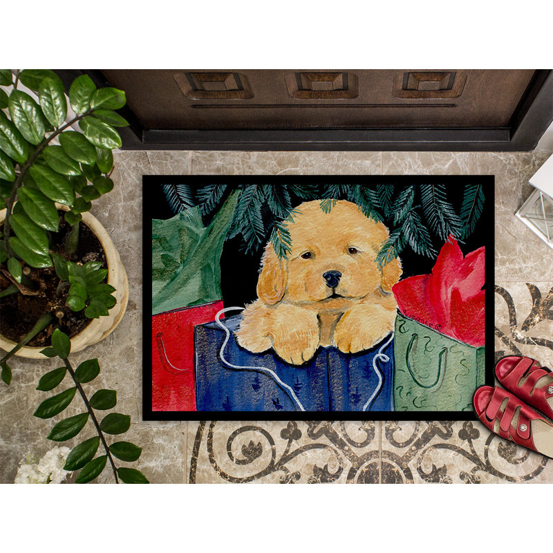Paillasson Golden Retriever, Rectangle 2 pi x 3 pi
