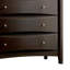 Commode 6 tiroirs l 35,35 po Ekam en cappuccino