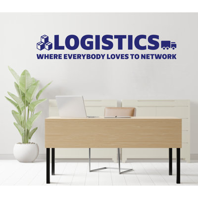 Logistics Wall Decal Department Management Transport Inventory Packaging Distribution,Wall Decal, Wall Stickers, Wall Decor, Wall Art 425RS