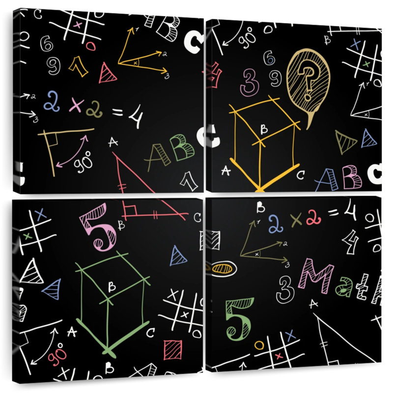Keiri Math Equation Doodles, 26" H x 26" W