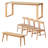 Long table work table Solid wood large board table-99018399