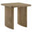 Adina Square Wood Side End Table Distressed Light Brown 
