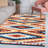 Haoyun Diamond Kilim Geometric Yellow/Red/Blue Rug-994940991
