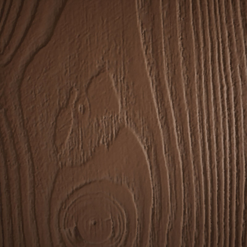 Poutre de plafond à 2 côtés en faux bois Endurathane sablé (poutre en L), H 4 po x l 4 po, Bois rouge, 18'L