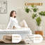 Matelas simple de 12 po, conception avec mousse à mémoire de forme et ressorts ensachés, soulagement des douleurs dorsales, fermeté moyenne, reste au frais toute la nuit