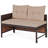 Heinzfried 3 - Person Patio Conversation Set with Cushions-842706167