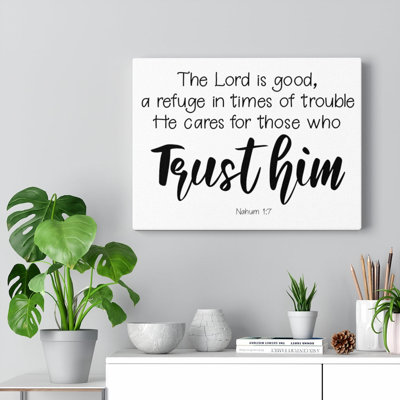 Trust Him - Wrapped Canvas Print