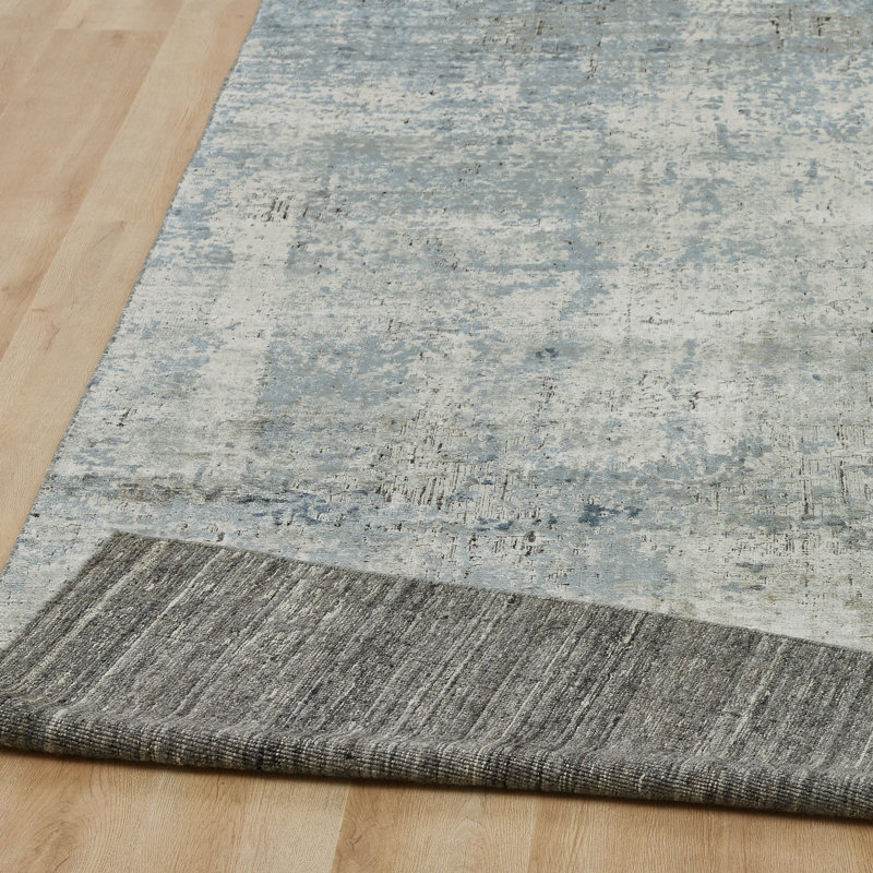Elements Ocean Haze Handmade Area Rug, Rectangle 3'6" x 5'6"
