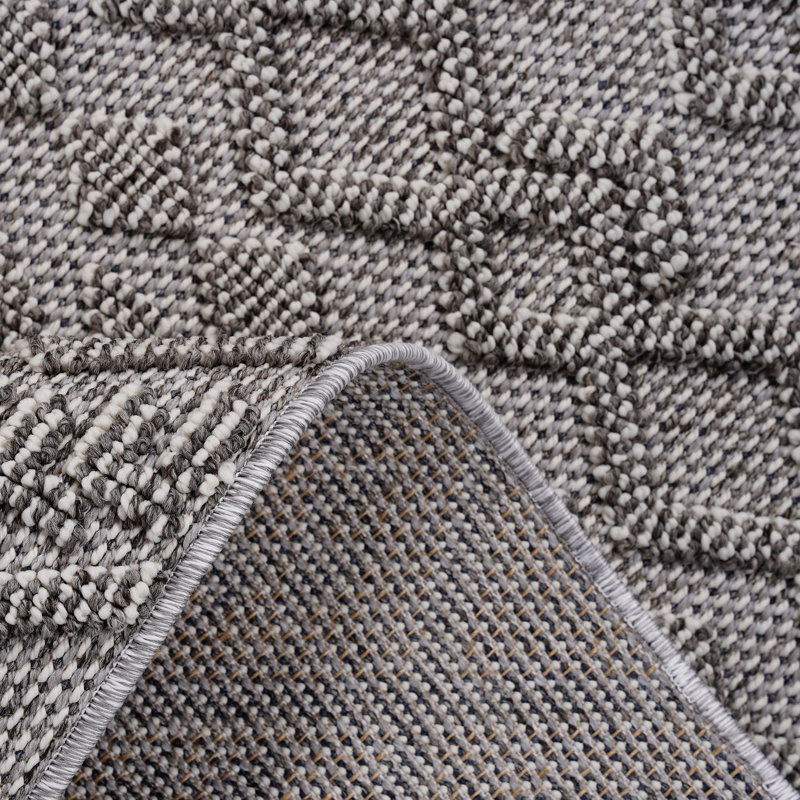 Tapis tissé 8 x 10, blanc / blanc, pour la salle à manger et au-delà, tache, sans perte de poils, animaux de compagnie, chambre à hauteur de poils moyenne plus, hauteur, facile à nettoyer