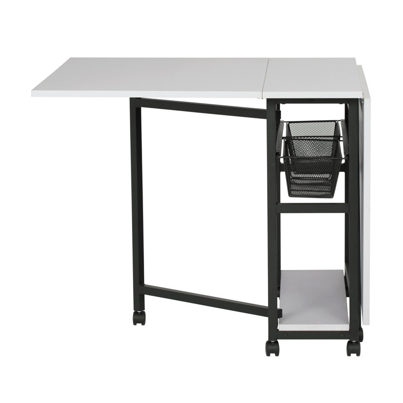 Table de couture pliable avec roulettes