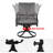 Swivel Rocker Patio Dining Armchair With Cushion-1298120254