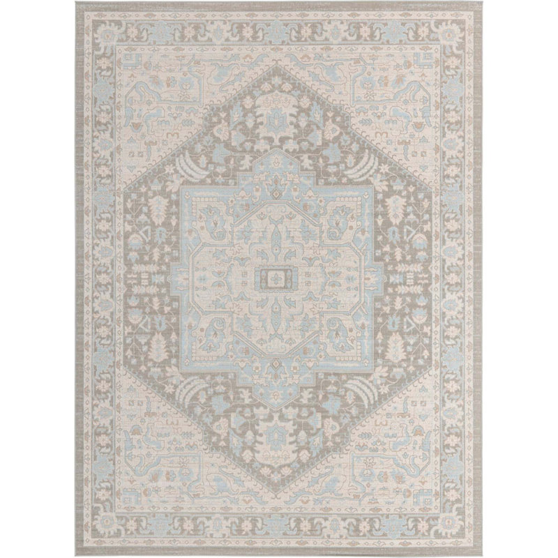 Tapis gris Shaundrelle, Rectangle de 5 pi x 8 pi