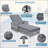 Outdoor Long Reclining Chaise, Wicker Lounge With Armrests, Patio Adjustable Recliner With Soft Removable Cushions, All Weather Rattan Pool Lounge For Poolside & Garden-123734190