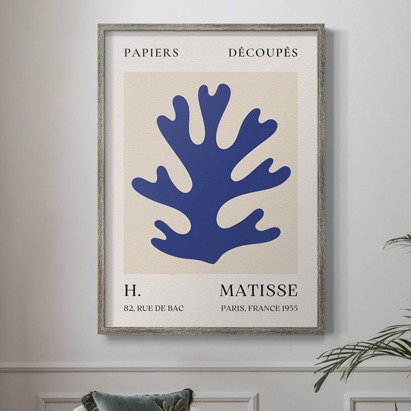 Matisse CLVII, reproduction d'art encadrée - bois massif, H 30 po x l 24 po