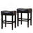 26" Backless Counter Stools, 2-Pcs Set, Brown