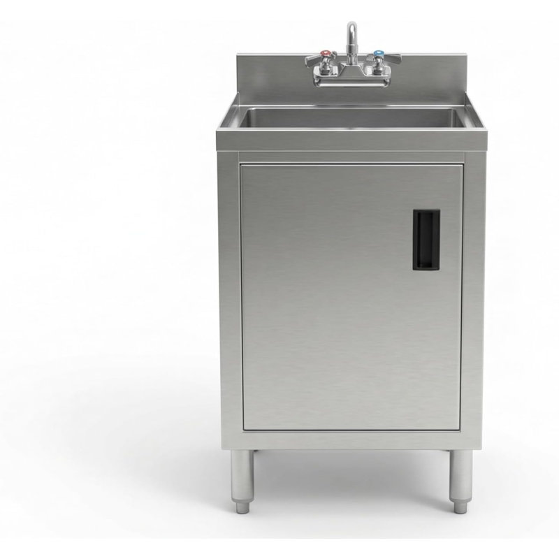Évier de sous-bar Express KitchQuip 45,7 cm (L) x 38,1 cm (P) en acier inoxydable, certifié NSF, L 18 po x P 15 po