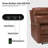 Electric Genuine Leather Power Recliner with Nailhead Trim and Built-in USB Port-84444145
