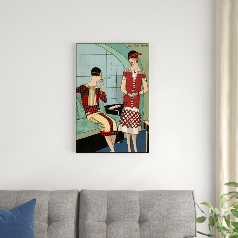 Impression rétro sur toile rétro «Couture», H 30 po x l 20 po x P 1,25 po