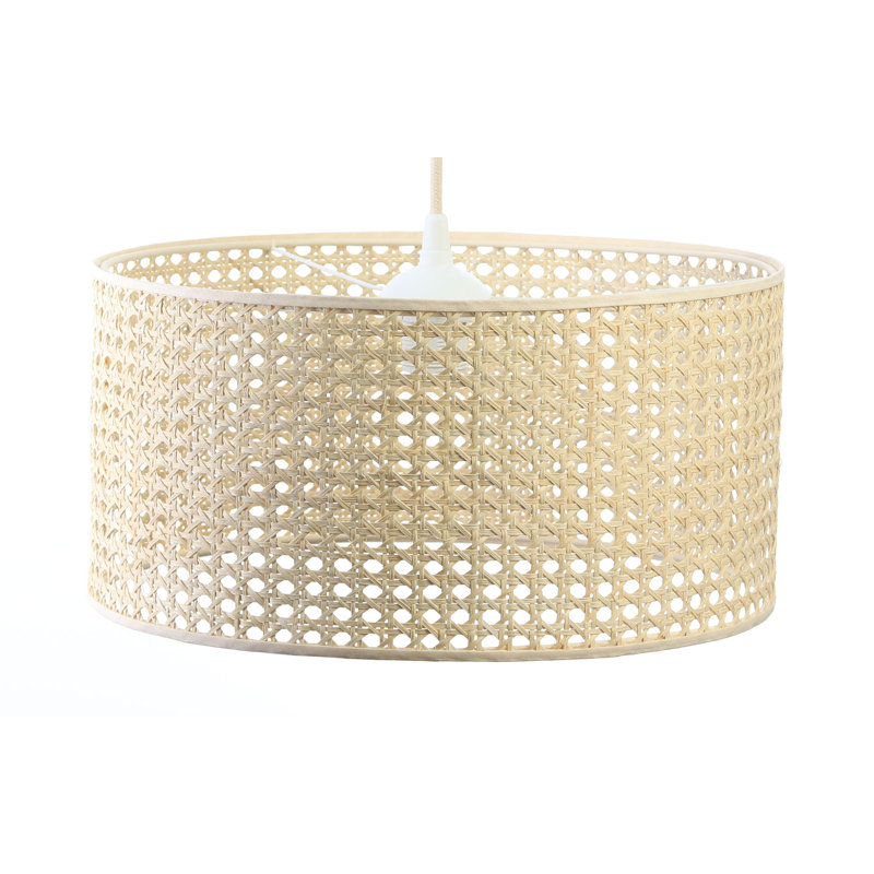 Wampum 1 - Light Gold Drum Pendant, 20cm H x 40cm W x 40cm D