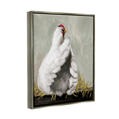 Poule de campagne, animal de ferme - Peinture