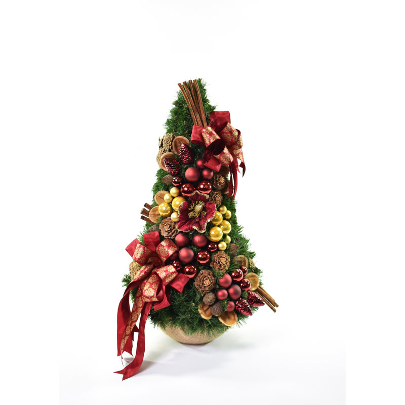 Artificial Pine Christmas Tree, 2.46ft H x 1.15ft W x 1.15ft D