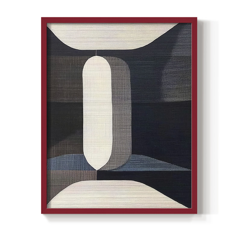 "ABSTRACT Series DCLXII" par J Paul, Rouge, H 11 po x l 9 po