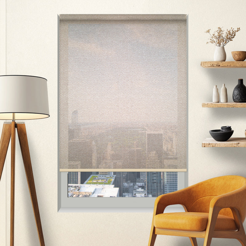 Luxueux abat-jour solaire à 3% avec envers réfléchissant, L 22 po x L 84 po, Beige