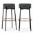 Beesan Upholstered Counter Stool with Metal Frame-195487268-195487270