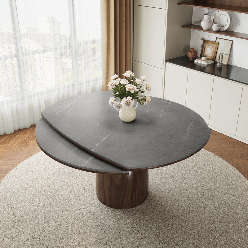 Table de salle à manger Corsa, H 29,5 po x L 53,1 po x l 53,1 po, Gris