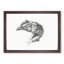 Sketch of a Chickens Head by Jean Bernard - Picture Frame Drawing Print-55619436-55619435