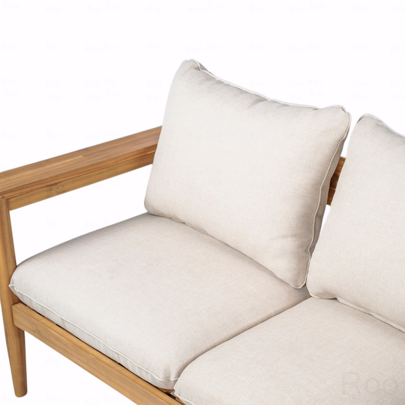 Causeuse d'extérieur en bois d'acacia