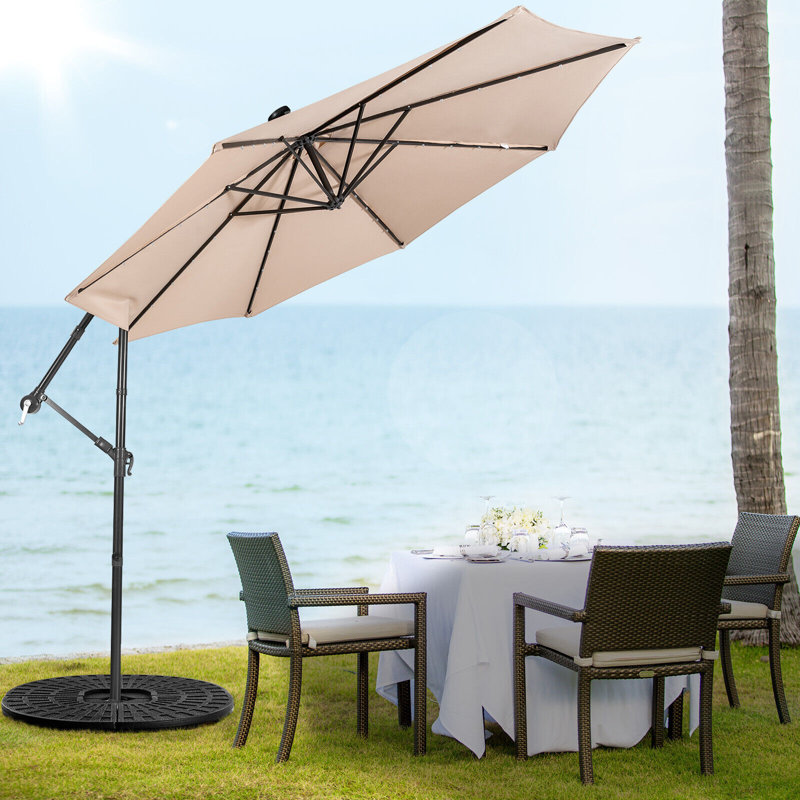 300cm Tilt Cantilever Parasol, Beige