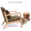 Chaise avec accoudoirs de lecture rembourrée Comfy-583249374