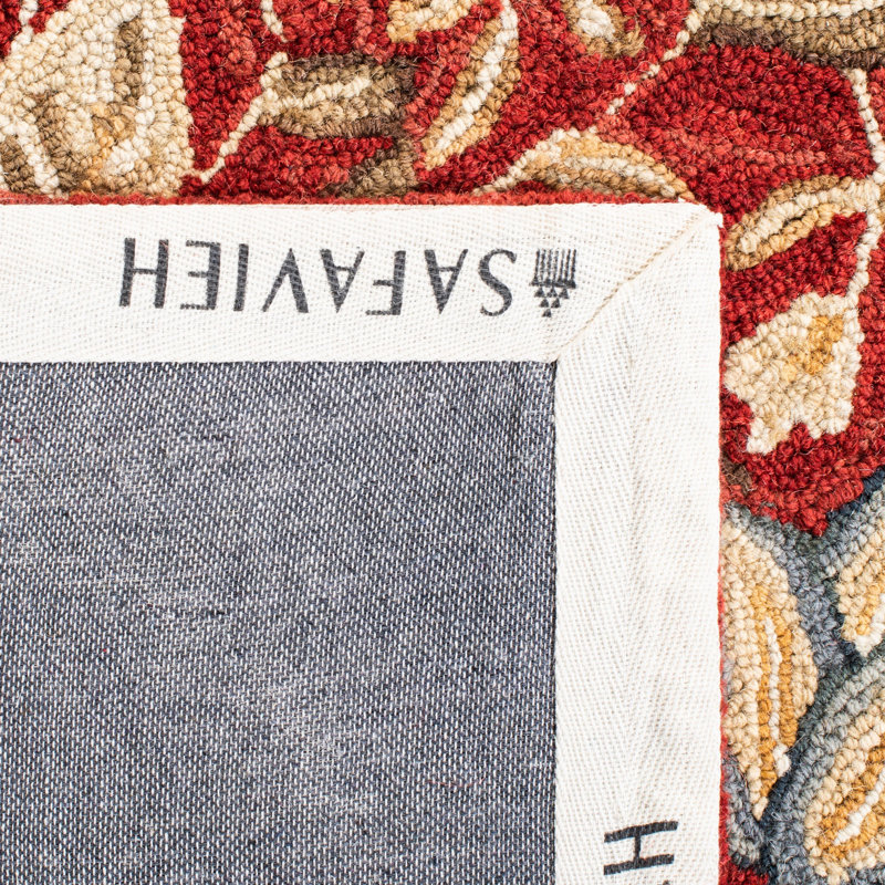 Brayton Hand Hooked Wool Pile Oriental Rug, Square 6'