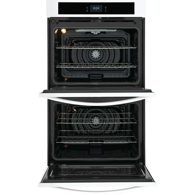 Frigidaire 30" 10.6 cu. ft Self-Cleaning Convection Electric Double Wall Oven, White