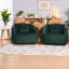 Fauteuil demi-tonneau moderne surdimensionné en velours pivotant