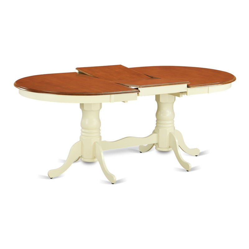 Ensemble de table de salle à manger 7 pièces 7 pièces, Babeurre / Cerisier