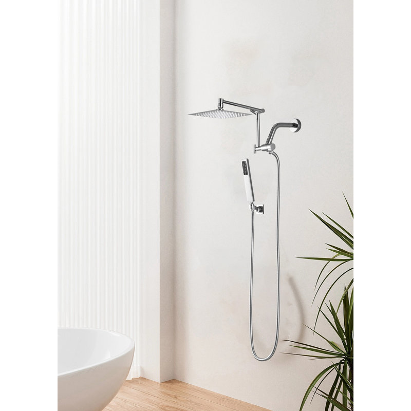 Luxury Meets Durability – The Ultimate 8-Inch Metal Shower Set, Chrome