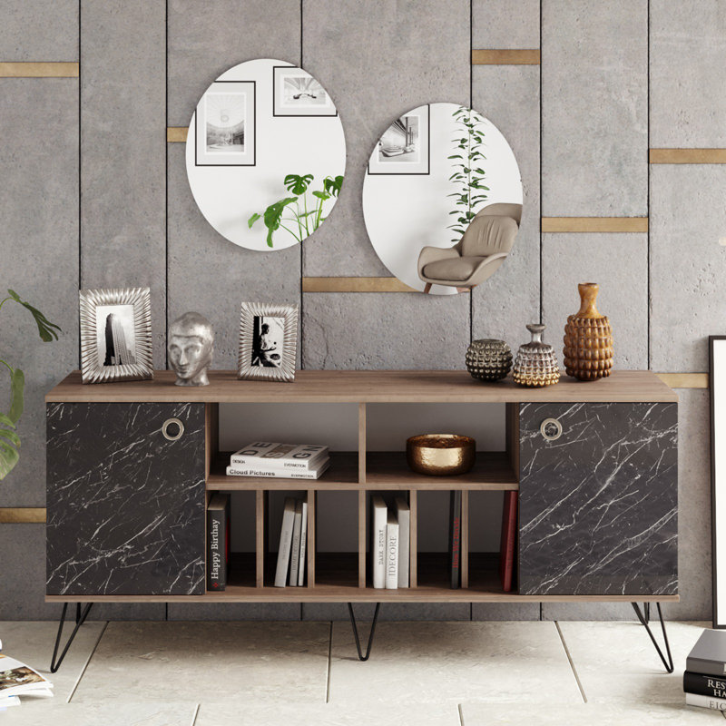 Buffet console de 70,87 po de largeur
