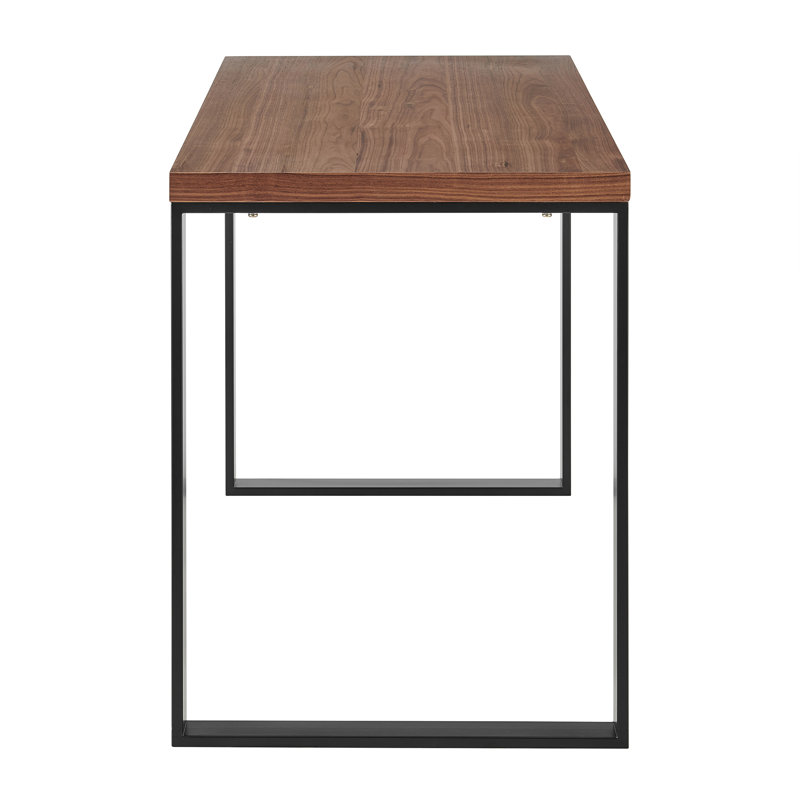 Malmesbury Metal Base Writing Desk, Walnut/Black