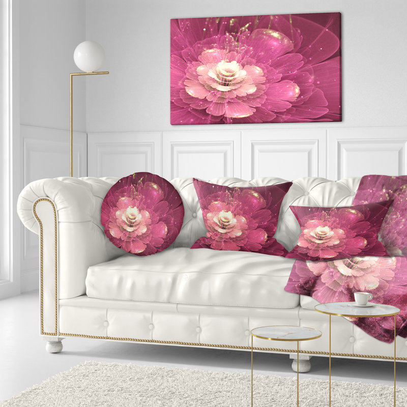 Coussin lombaire en fleur abstraite floral
