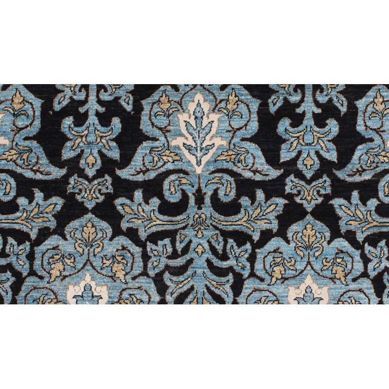 Geometric Hand Knotted Area Rug, Rectangle 123 x 178cm