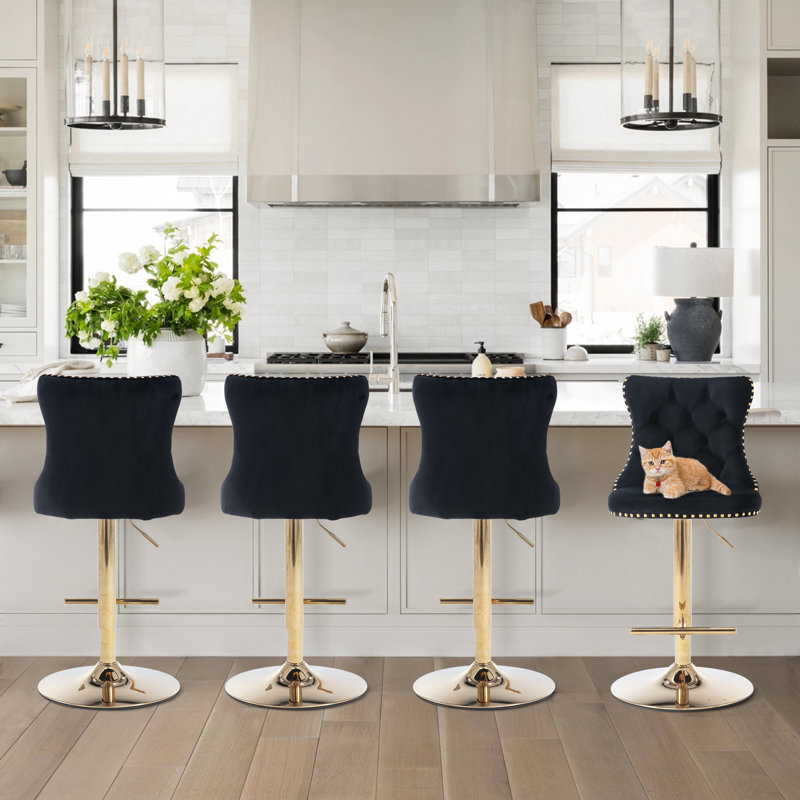Tabouret Ainagul, Noir