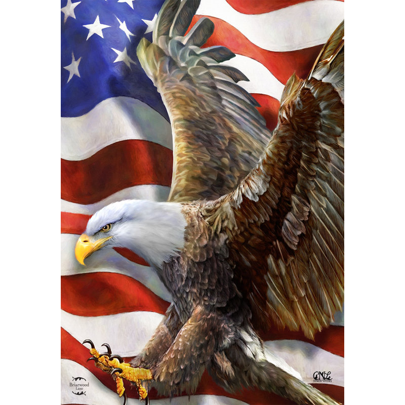 American Freedom Eagle Garden Flag