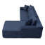 Canapé modulaire de 105 po, canapé modulaire Cloud avec assise profonde, canapé modulaire moderne en L avec méridienne, fauteuils rembourrés pour la chambre du salon, sans assemblage, (BLEU)
