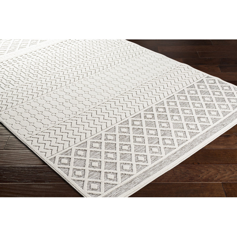 Thao Geometric Indoor / Outdoor Rug, Rectangle 2' x 2'11"